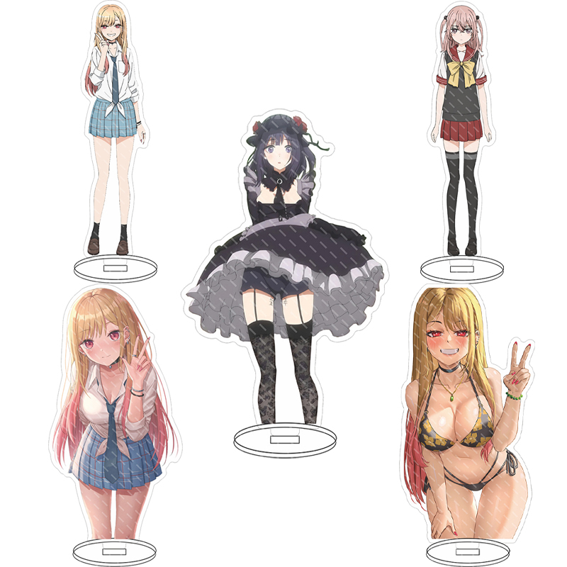 Anime Merchandise Collection - 16cmのアニメ「その着せ替え人形は恋をする」のキットカワ・マリン、イヌイ・サジュナ、イヌイ・ワカナ、ゴジョのアクリルスタンドフィギュア。コスプレ用、装飾品、ギフトとして。