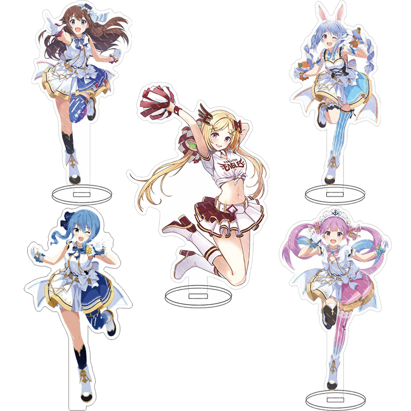 Anime Merchandise Collection - 16cmのアニメ「ホロライブ」のキズナアイ、ミナト、アクア、トキノソラ、アキ・ローゼンタール、星野すいせいのアクリルスタンドフィギュア。コスプレグッズやギフトとしても最適。